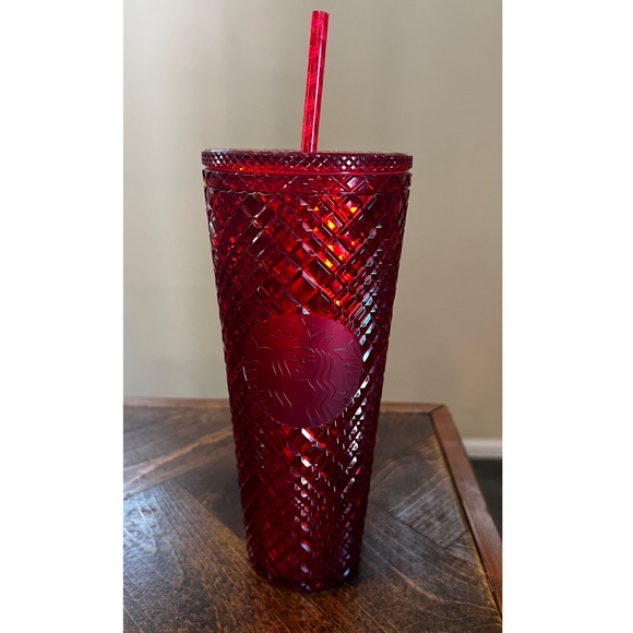 Starbucks 2021 Venti Christmas red jeweled. New with tags - Picture 1 of 2